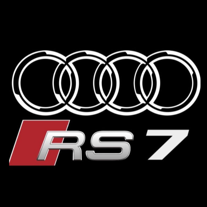 AUDI RS7 LOGO PROJECTOT LIGHTS Nr.138 (quantity 1 = 2 Logo Films