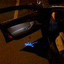 AUDI QUATTRO GECKO LOGO PROJECTOT LIGHTS Nr.65 (Menge 1 = 2 Logofolien /2 Türleuchten)