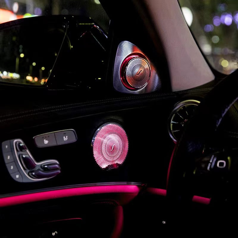 64 colors Speaker Cover Silver Frame Metal Mesh Grills For Mercedes Benz