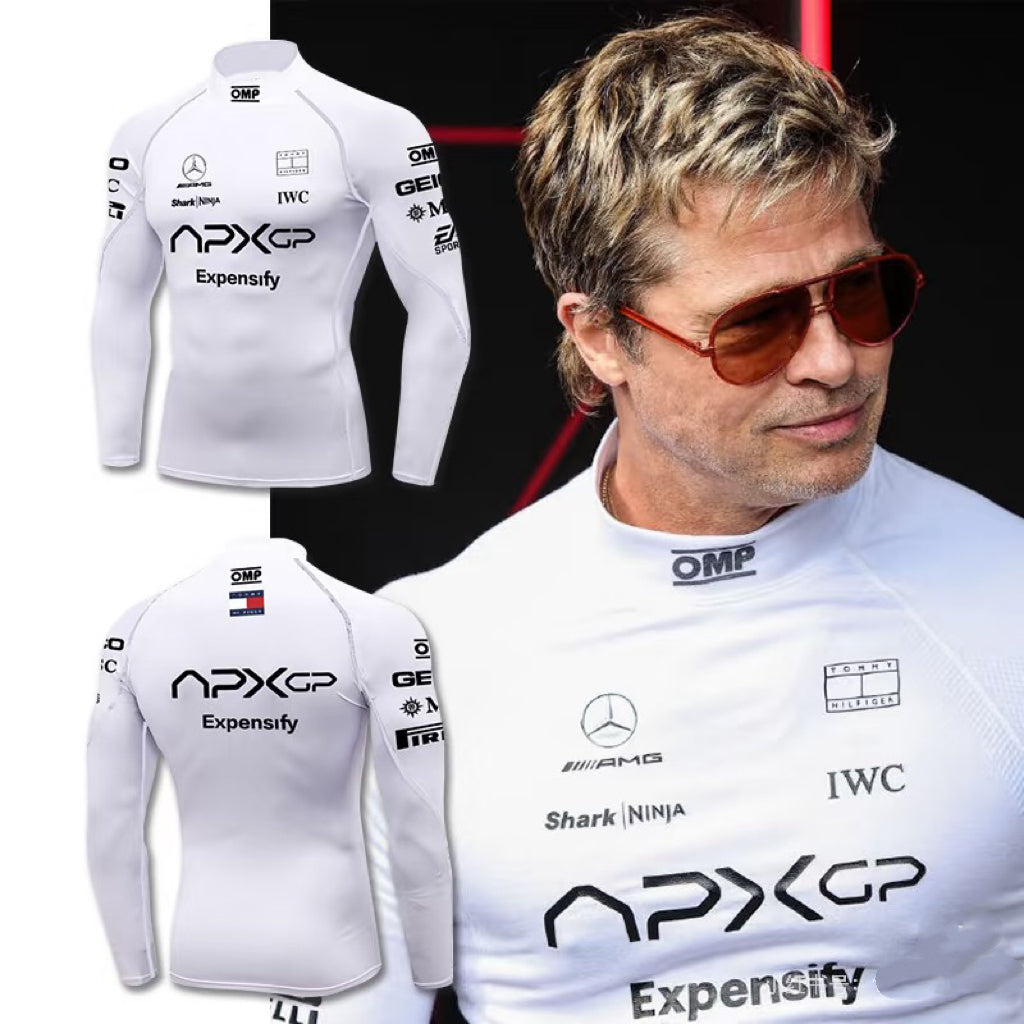 Brad Pitt same style F1 tight racing suit