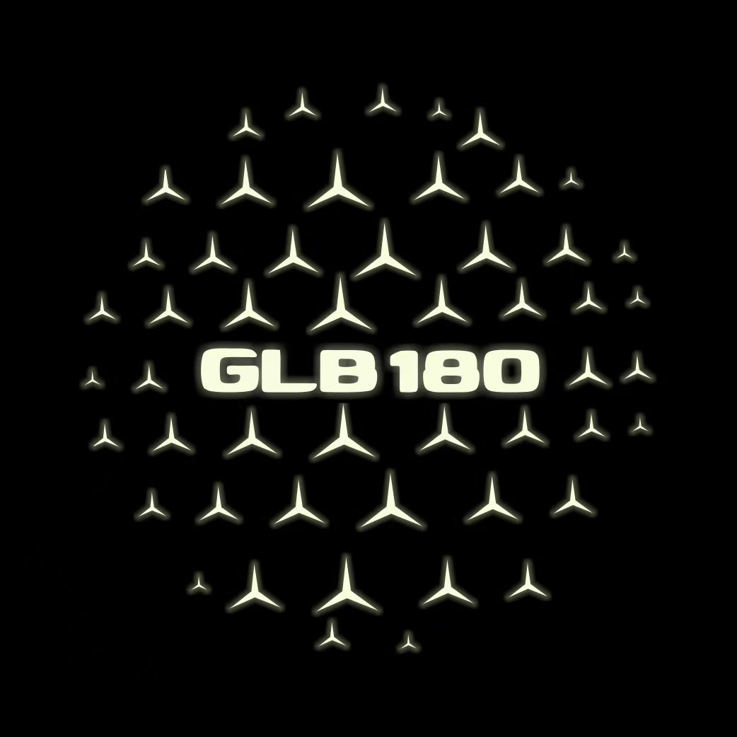MERCEDES BENZ GLB 180 LOGO PROJECTOT LIGHTS  (quantity 1 = 1 set /2 door lights with 2 logo films)Nr.02M415