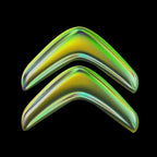 CITROËN ORIGINAL LOGO PROJECTOT LIGHTS (quantity 1 = 2 Logo Films /2 door lights）Nr.2805S13b6