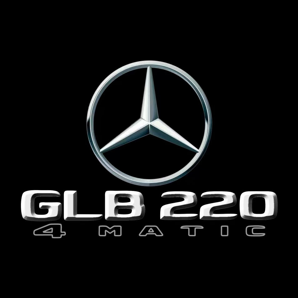 MERCEDES BENZ GLB 220 LOGO PROJECTOT LIGHTS  (quantity 1 = 1 set /2 door lights with 2 logo films)Nr.02M422