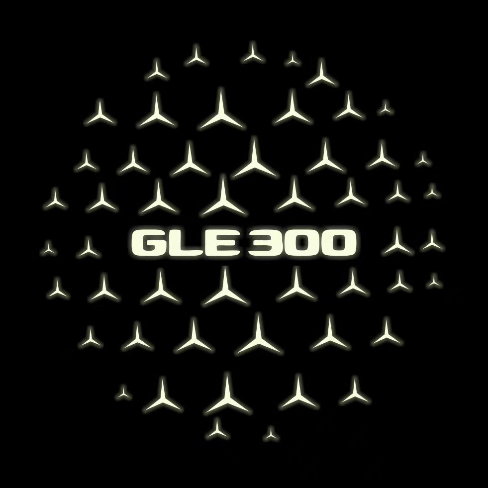 MERCEDES BENZ GLE 300 LOGO PROJECTOT LIGHTS  (quantity 1 = 1 set /2 door lights with 2 logo films)Nr.02M451