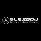 MERCEDES BENZ GLE 250d LOGO PROJECTOT LIGHTS  (quantity 1 = 1 set /2 door lights with 2 logo films)Nr.02M450