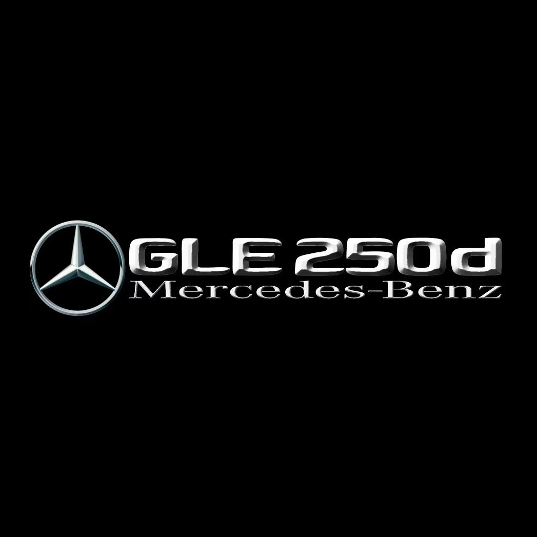 MERCEDES BENZ GLE 250d LOGO PROJECTOT LIGHTS  (quantity 1 = 1 set /2 door lights with 2 logo films)Nr.02M450