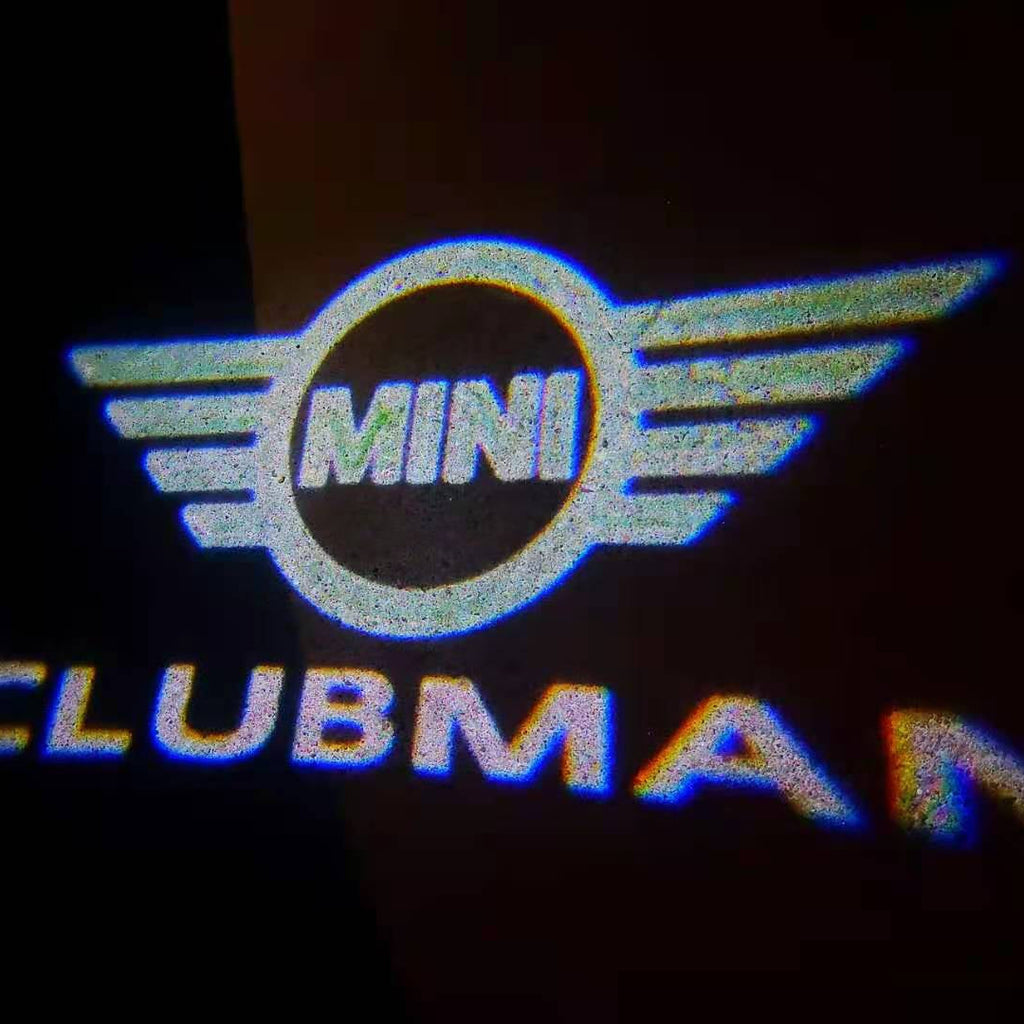MINI CLUBMAN LOGO PROJECROTR LIGHTS Nr.130 (quantity  1 =  2 Logo Film /  2 door lights)