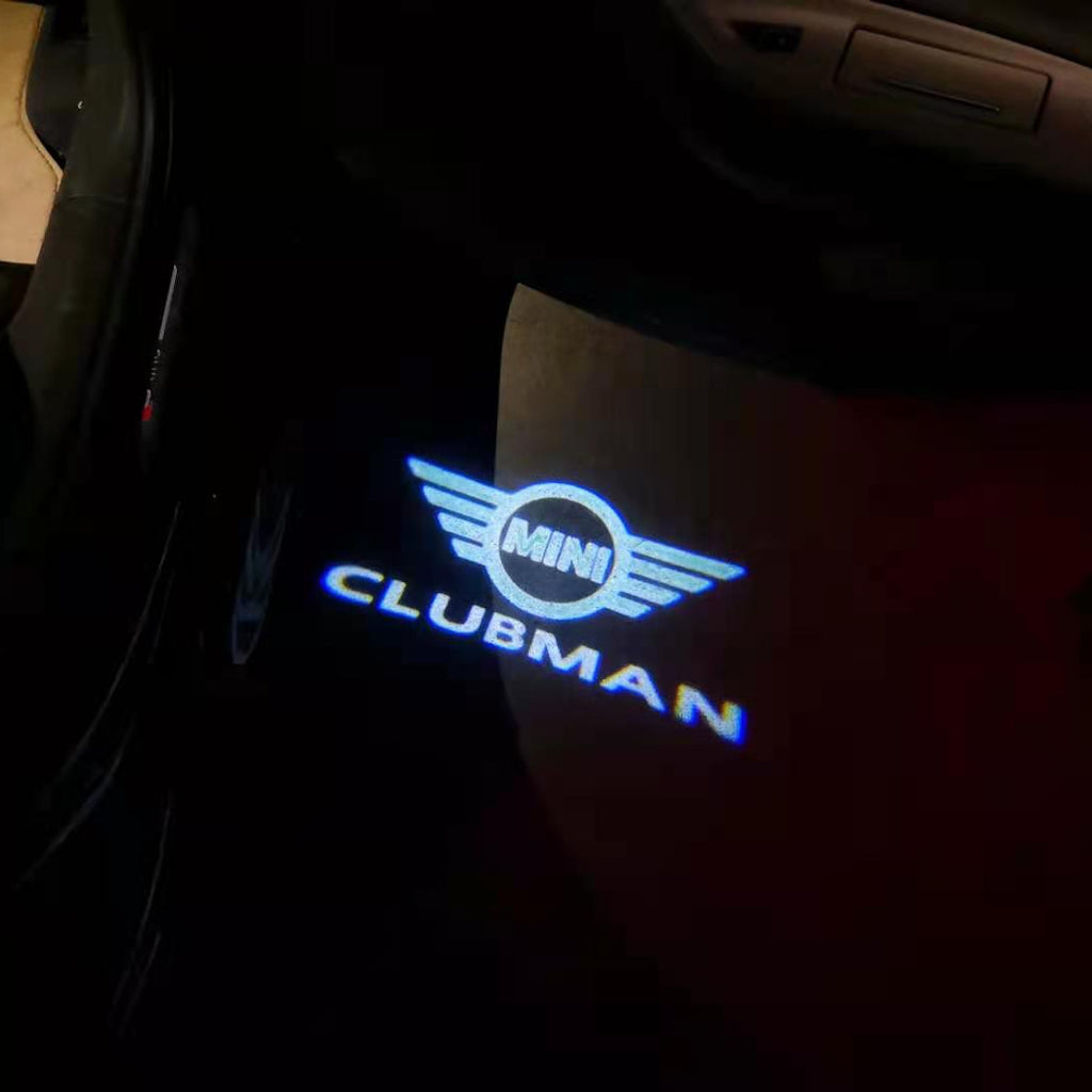 MINI CLUBMAN LOGO PROJECROTR LIGHTS Nr.130 (quantity  1 =  2 Logo Film /  2 door lights)