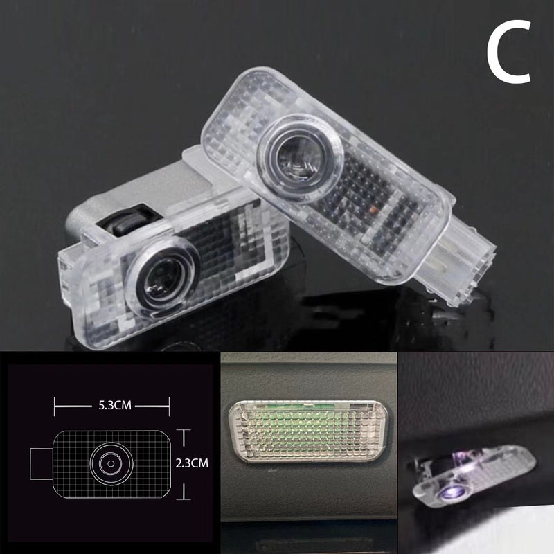 SKODA  KAROQ LOGO PROJECTOT LIGHTS Nr.79  (quantity  1 =  2 Logo Film /  2 door lights)