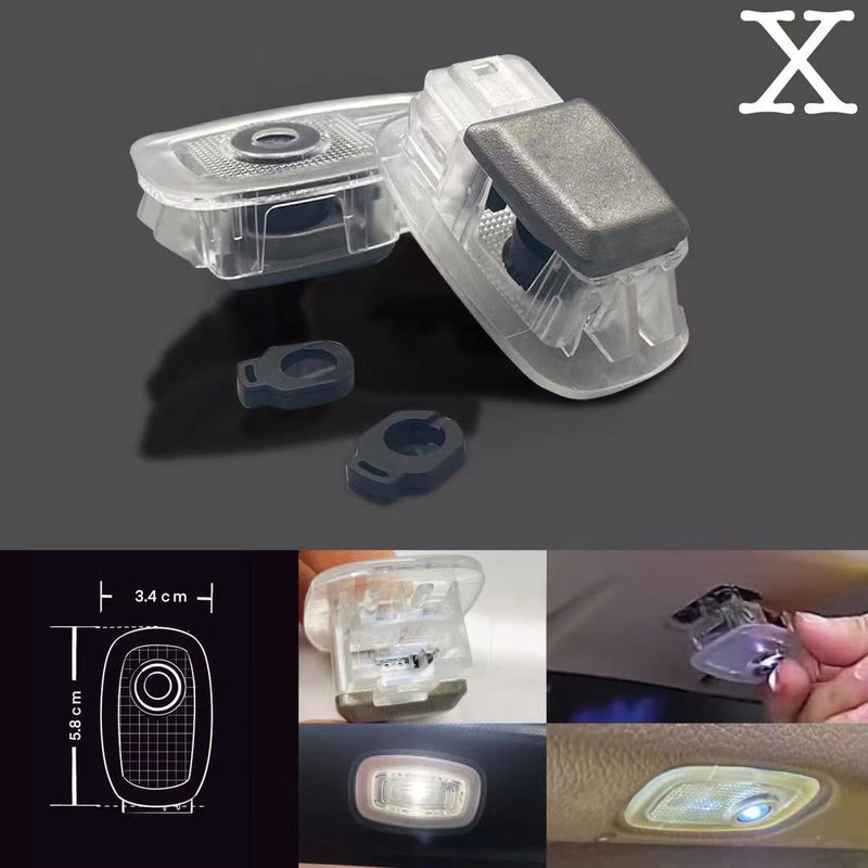 MERCEDES BENZ EQV 250  LOGO PROJECTOT LIGHTS  (quantity 1 = 1 set /2 door lights with 2 logo films)Nr.02M144