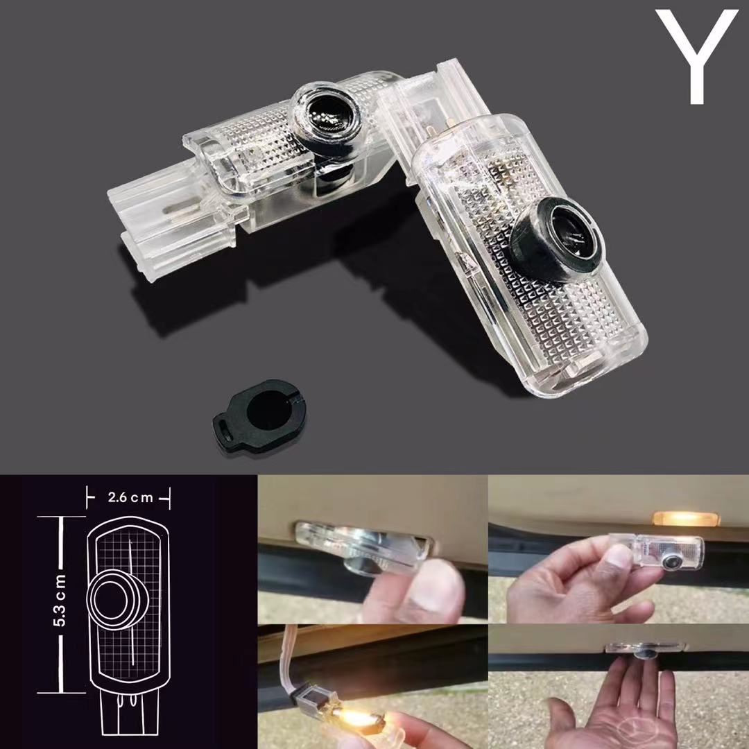 MERCEDES BENZ GL 350d LOGO PROJECTOT LIGHTS  (quantity 1 = 1 set /2 door lights with 2 logo films)Nr.02M481