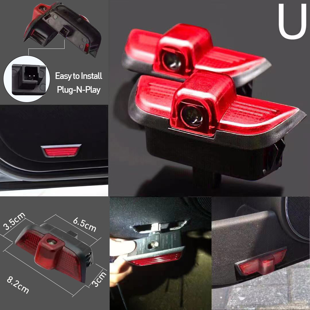 MERCEDES BENZ BRABUS LOGO PROJECTOT LIGHTS Nr.24 (quantity 1 = 1 sets/2 door lights)