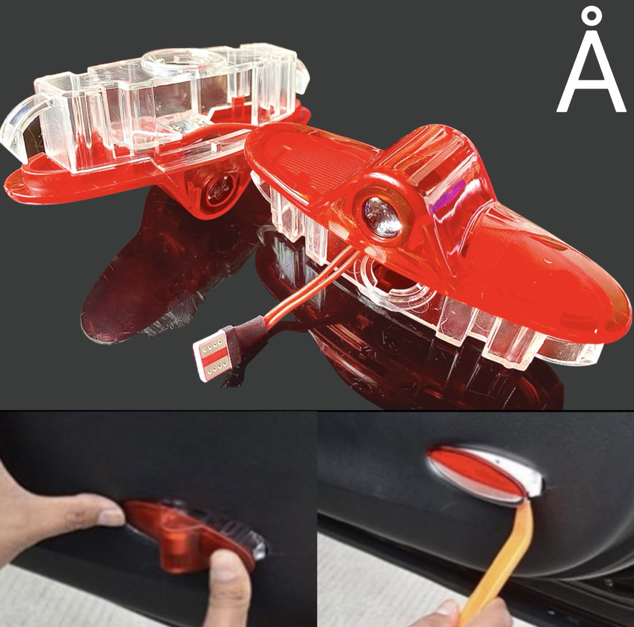 RENAULT  Sport PROJECTOT LIGHTS Nr.28062 (quantity 1 = 2 Logo Films /2 door lights )