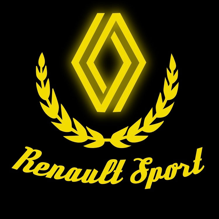 RENAULT ORIGINAL LOGO PROJECTOT LIGHTS Nr.28087(quantità 1 = 2 pellicole logo /2 luci porta) 