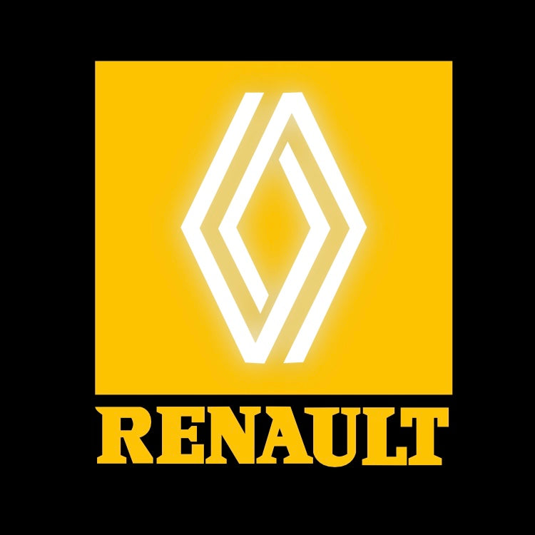 RENAULT ORIGINAL LOGO PROJECTOT LIGHTS Nr.28086 (quantità 1 = 2 pellicole logo /2 luci porta) 