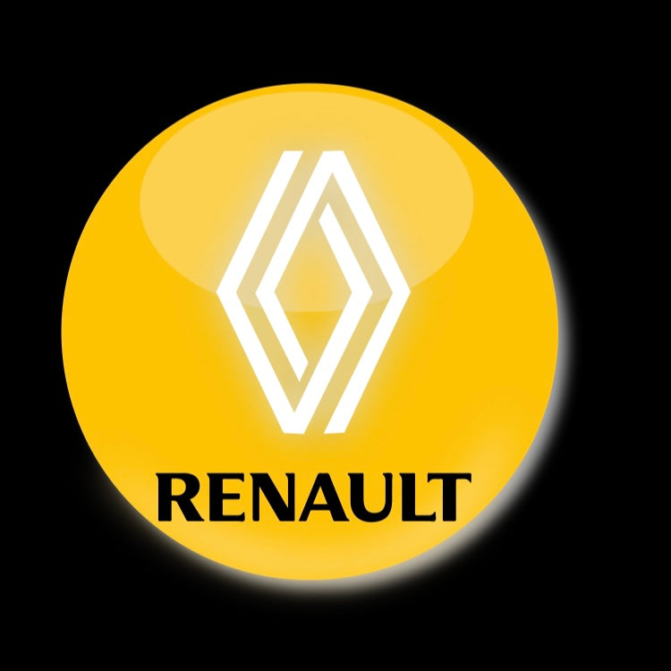 RENAULT ORIGINAL LOGO PROJECTOT LIGHTS Nr.28082 (quantità 1 = 2 pellicole logo /2 luci porta) 