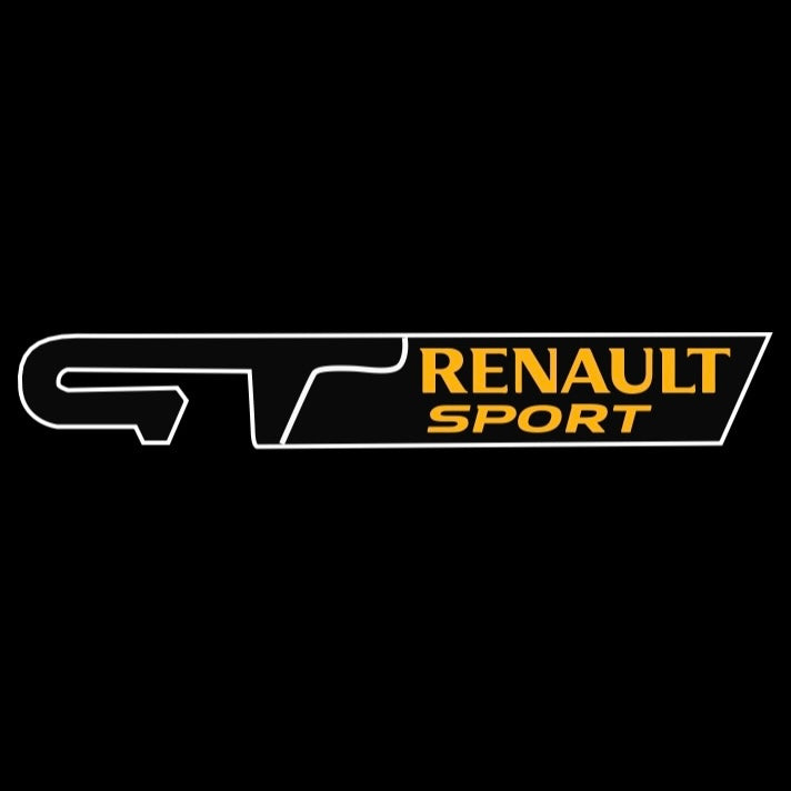 RENAULT GT LOGO PROJECTOT LIGHTS Nr.28078 (quantity 1 = 2 Logo Films /2 door lights )