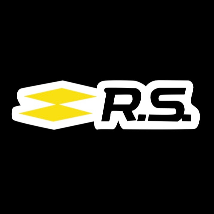 RENAULT RS LOGO PROJECTOT LIGHTS Nr.28077 (quantity 1 = 2 Logo Films /2 door lights )