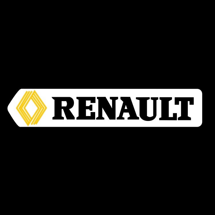 RENAULT ORIGINAL LOGO PROJECTOT LIGHTS Nr.28076 (quantity 1 = 2 Logo Films /2 door lights )