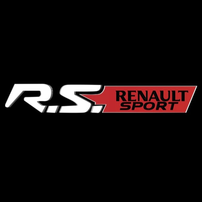 RENAULT RS LOGO PROJECTOT LIGHTS Nr.28075 (quantity 1 = 2 Logo Films /2 door lights )