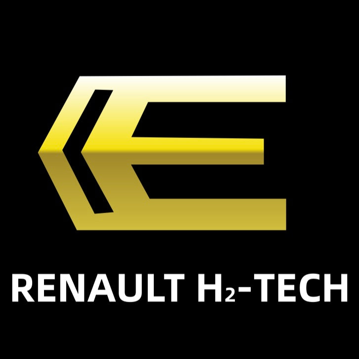 RENAULT ORIGINAL LOGO PROJECTOT LIGHTS Nr.28071 (quantità 1 = 2 pellicole logo /2 luci porta) 