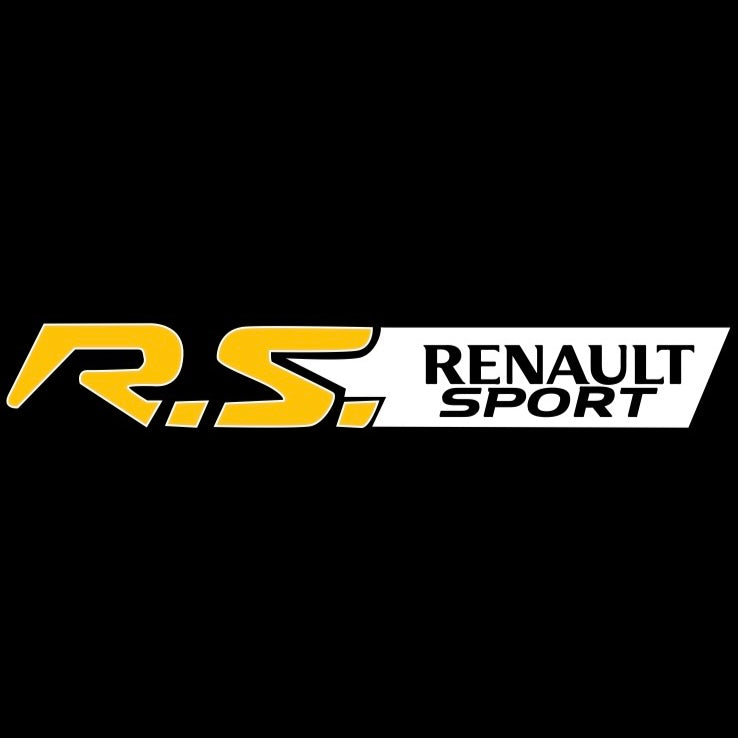 RENAULT RS LOGO PROJECTOT LIGHTS Nr.28069 (quantity 1 = 2 Logo Films /2 door lights )