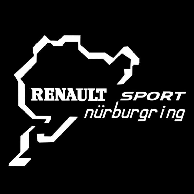 RENAULT Sport LOGO PROJECTOT LIGHTS Nr.28064(quantità 1 = 2 pellicole logo /2 luci porta) 