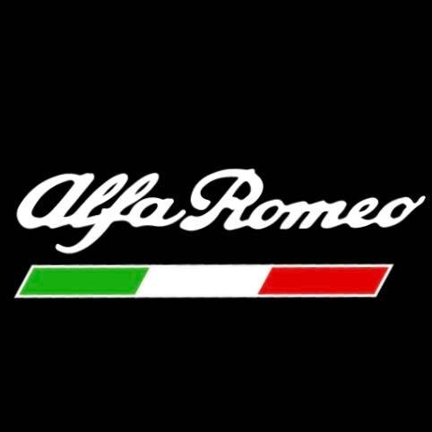 Alfa Romeo WHITE COLOR LOGO PROJECTOT LIGHTS Nr.21u (quantity  1 =  2 Logo Film /  2 door lights)