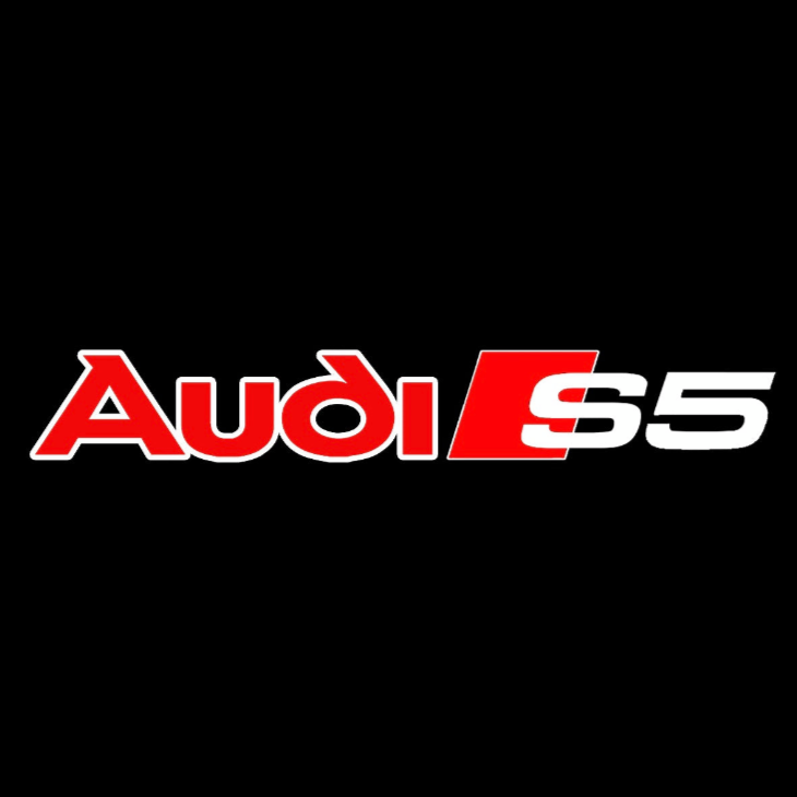 AUDI S5 LOGO PROJECTOT LIGHTS Nr.89 (quantità 1 = 2 pellicole logo /2 luci porta） 