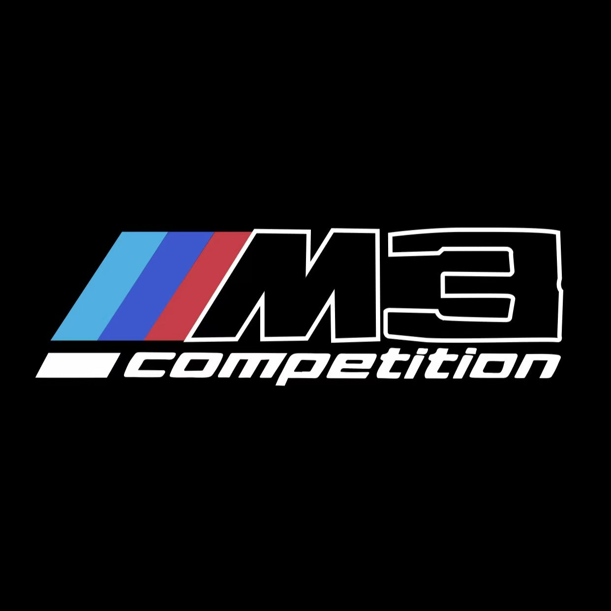 BMW 3 SERIES M3  LOGO PROJECTOT LIGHTS (quantity 1 = 1 sets/2 door lights) Nr.bmw406