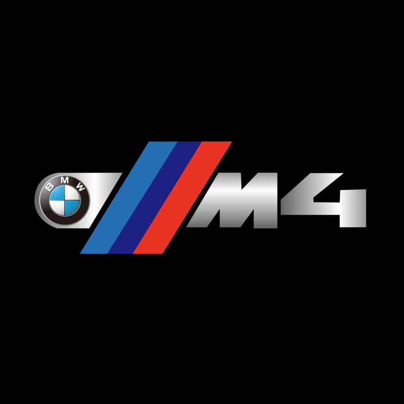 LUCI BMW M4 LOGO PROJECTOT Nr.6024 (quantità 1 = 1 set/2 luci porta)