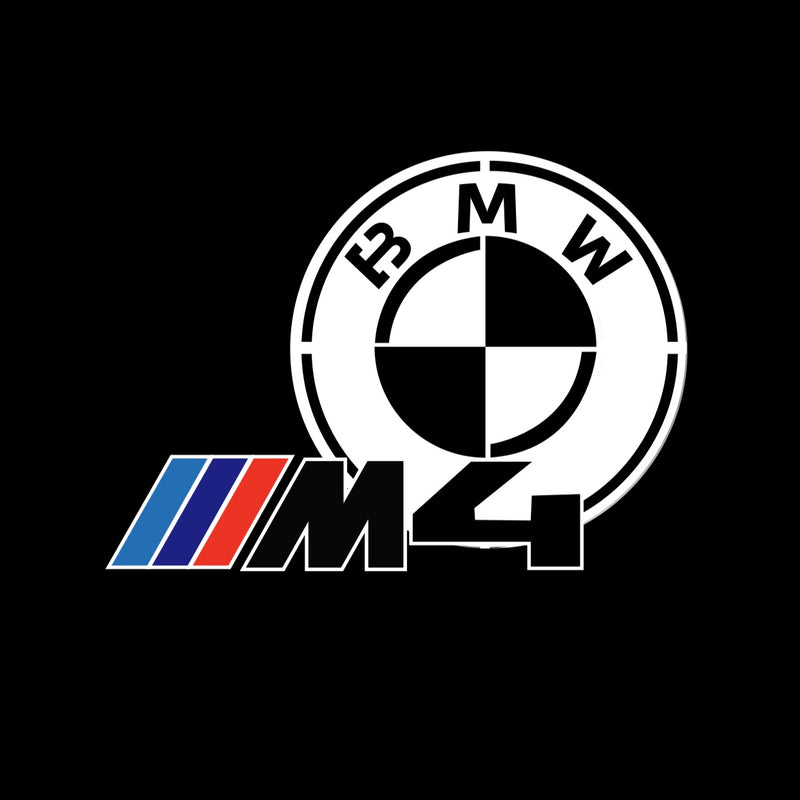 BMW M4 LOGO PROJECTOT LIGHTS Nr.6024 (Menge 1 = 1 Satz/2 Türleuchten)