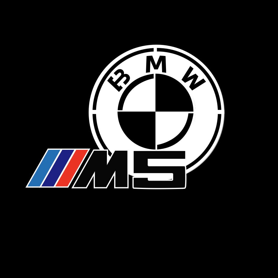 BMW  5 SERIES M5 LOGO PROJECTOT LIGHTS (quantity 1 = 1 sets/2 door lights)Nr.bmw00260