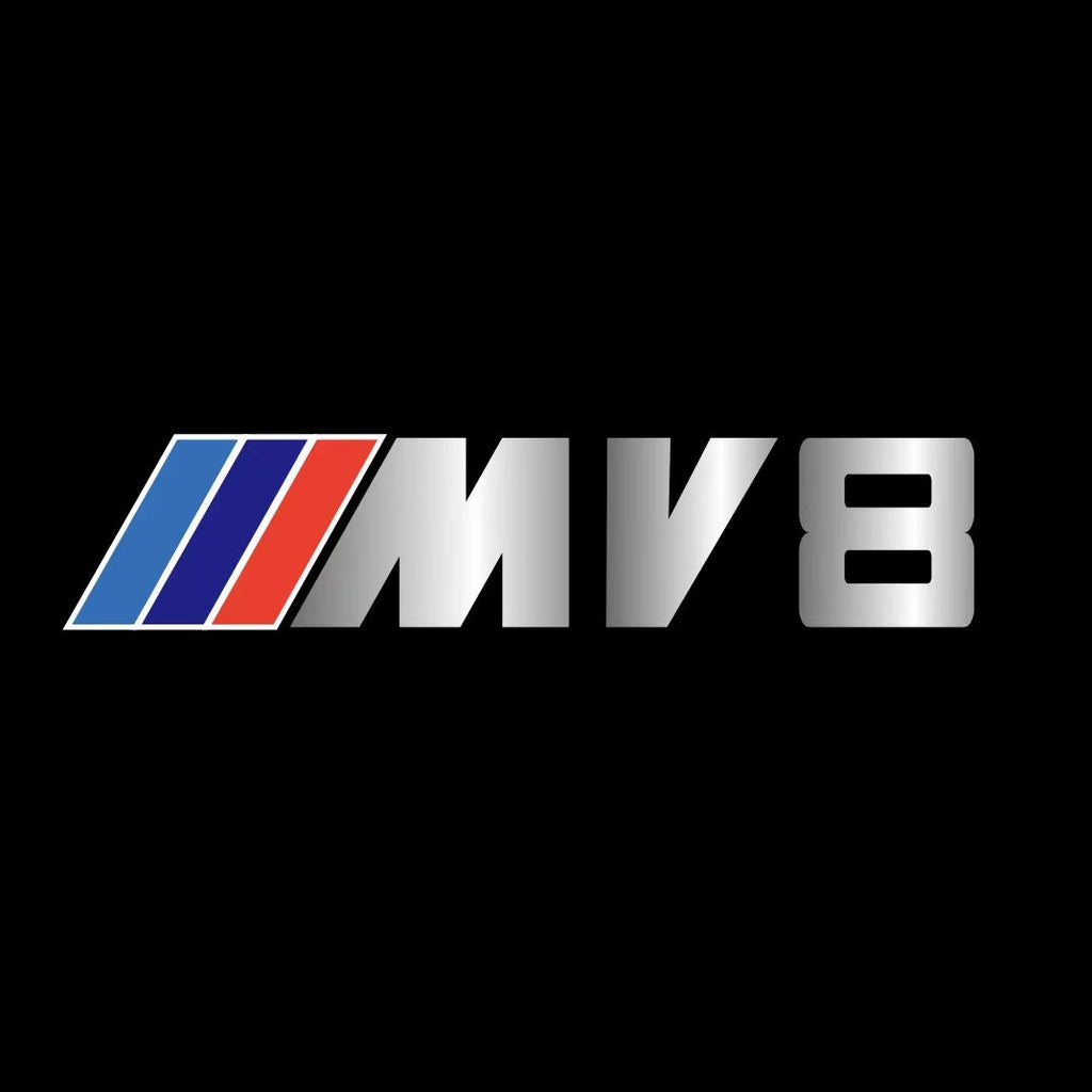 BMW  M V8 LOGO PROJECTOT LIGHTS (quantity 1 = 1 sets/2 door lights)Nr.bmw0066