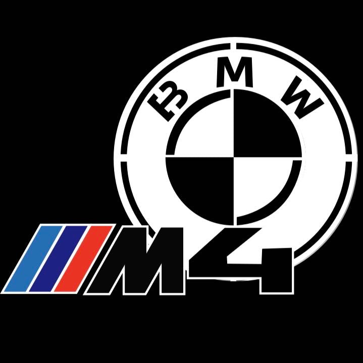 BMW 4  SERIES M4  LOGO PROJECTOT LIGHTS (quantity 1 = 1 sets/2 door lights) Nr.bmw408