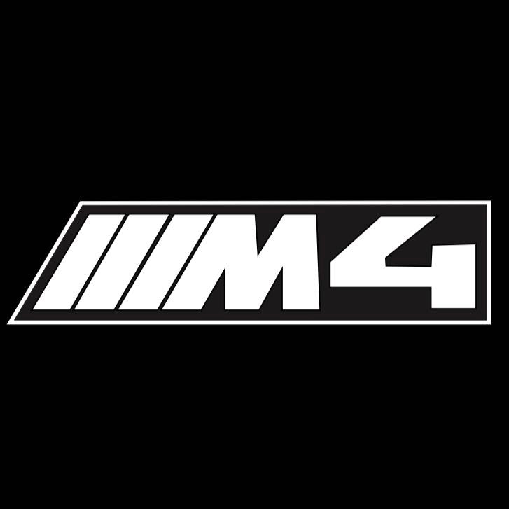 BMW  4  SERIES M4  LOGO PROJECTOT LIGHTS (quantity 1 = 1 sets/2 door lights)Nr.bmw00193