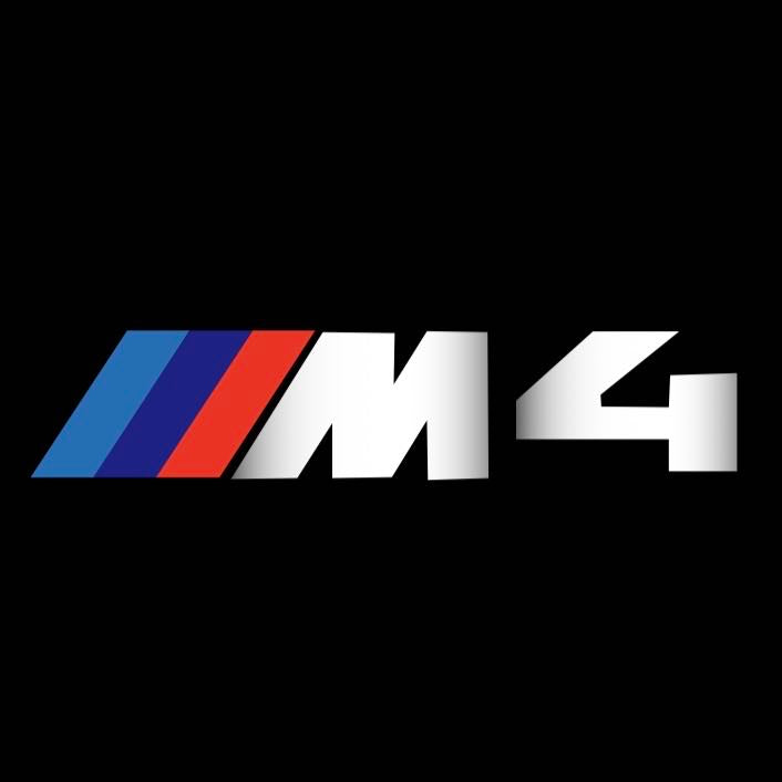 BMW 4  SERIES M4   LOGO PROJECTOT LIGHTS (quantity 1 = 1 sets/2 door lights)Nr.bmw00192
