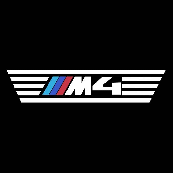 BMW  M4   LOGO PROJECTOT LIGHTS (quantity 1 = 1 sets/2 door lights)Nr.bmw00191