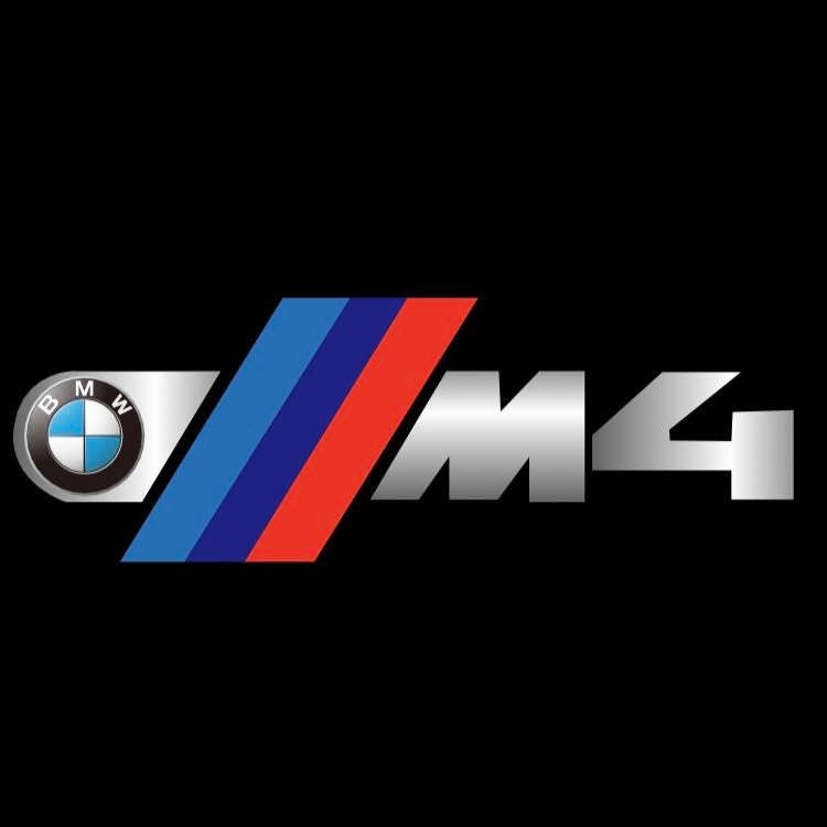BMW  4  SERIES M4  LOGO PROJECTOT LIGHTS (quantity 1 = 1 sets/2 door lights)Nr.bmw00184