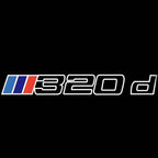 BMW 3 SERIES 320 d  LOGO PROJECTOT LIGHTS (quantity 1 = 1 sets/2 door lights)Nr.bmw00397