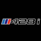 BMW 4 SERIES 428 i  LOGO PROJECTOT LIGHTS (quantity 1 = 1 sets/2 door lights)Nr.bmw00180