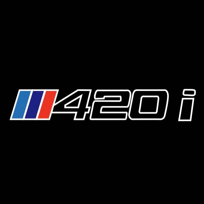 BMW  4 SERIES 420 i   LOGO PROJECTOT LIGHTS (quantity 1 = 1 sets/2 door lights)Nr.bmw00178