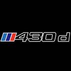 BMW 4  SERIES 430 d  LOGO PROJECTOT LIGHTS (quantity 1 = 1 sets/2 door lights)Nr.bmw00189