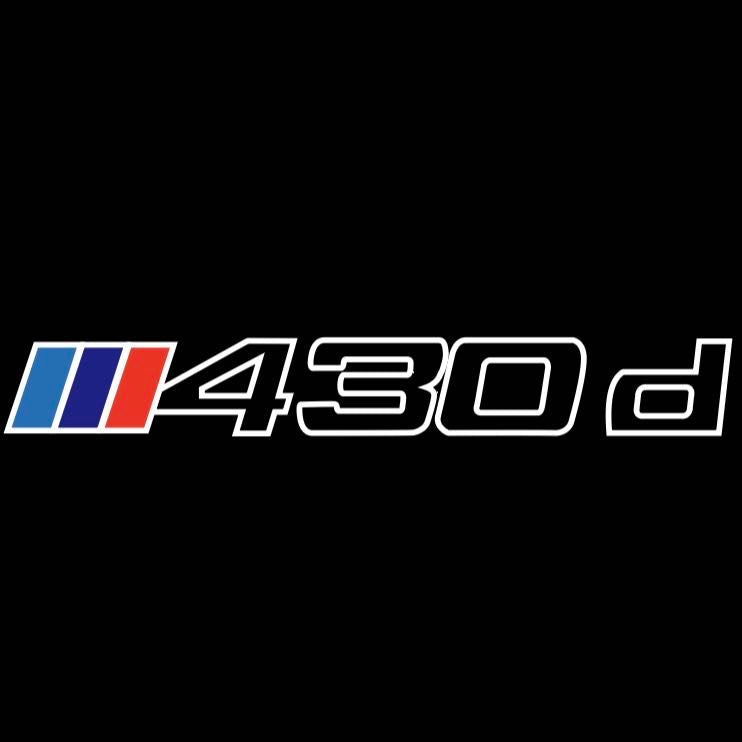 BMW 4  SERIES 430 d  LOGO PROJECTOT LIGHTS (quantity 1 = 1 sets/2 door lights)Nr.bmw00189