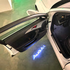 AUDI A1  LOGO PROJECTOT LIGHTS Nr.148  (quantity 1 = 2 Logo Films /2 door lights）