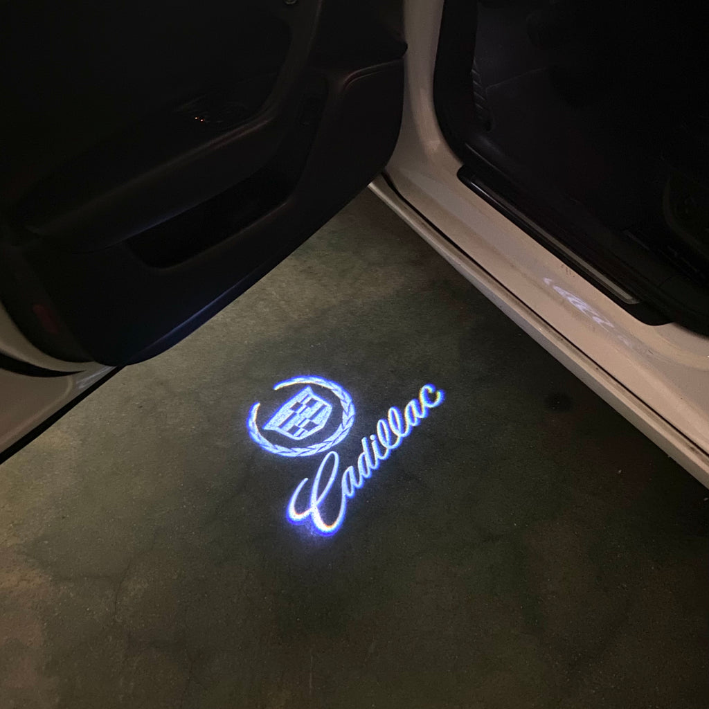 CADILLAC ORIGINAL LOGO PROJECTOT LIGHTS Nr.2634 (quantity 1 = 2 Logo Films /2 door lights）