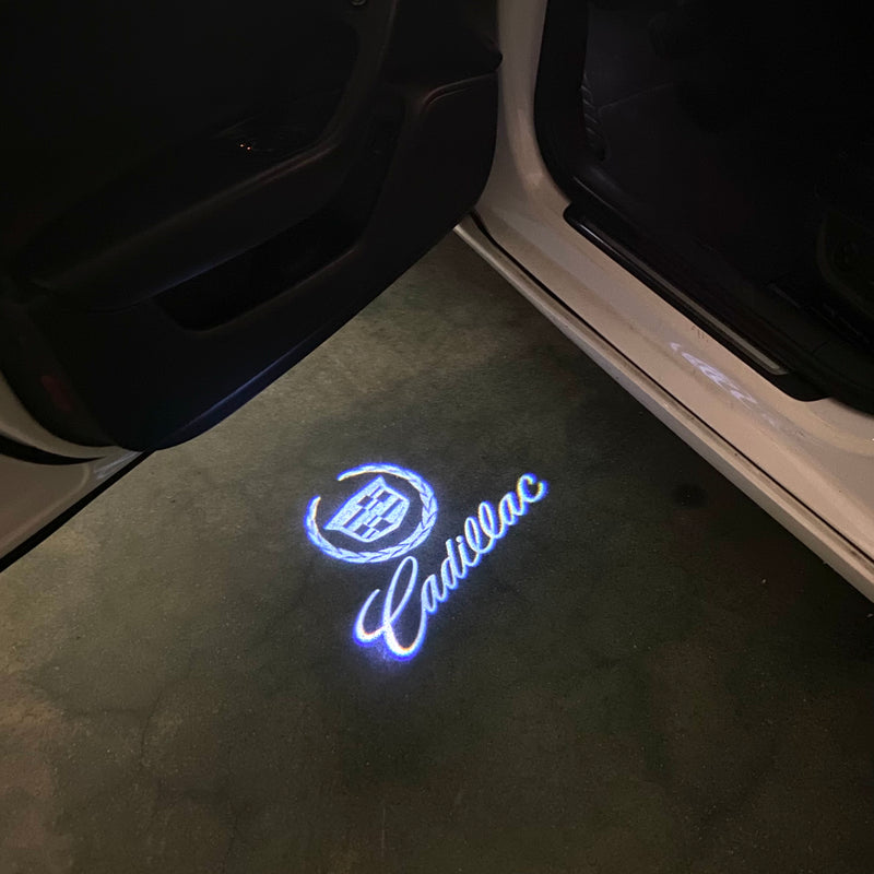 CADILLAC ORIGINAL LOGO PROJECTOT LIGHTS Nr.2634 (quantity 1 = 2 Logo Films /2 door lights）