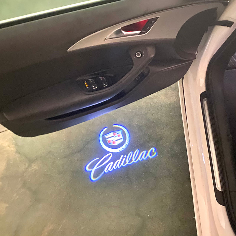 CADILLAC ORIGINAL LOGO PROJECTOT LIGHTS Nr.2655 (quantity 1 = 2 Logo Films /2 door lights）