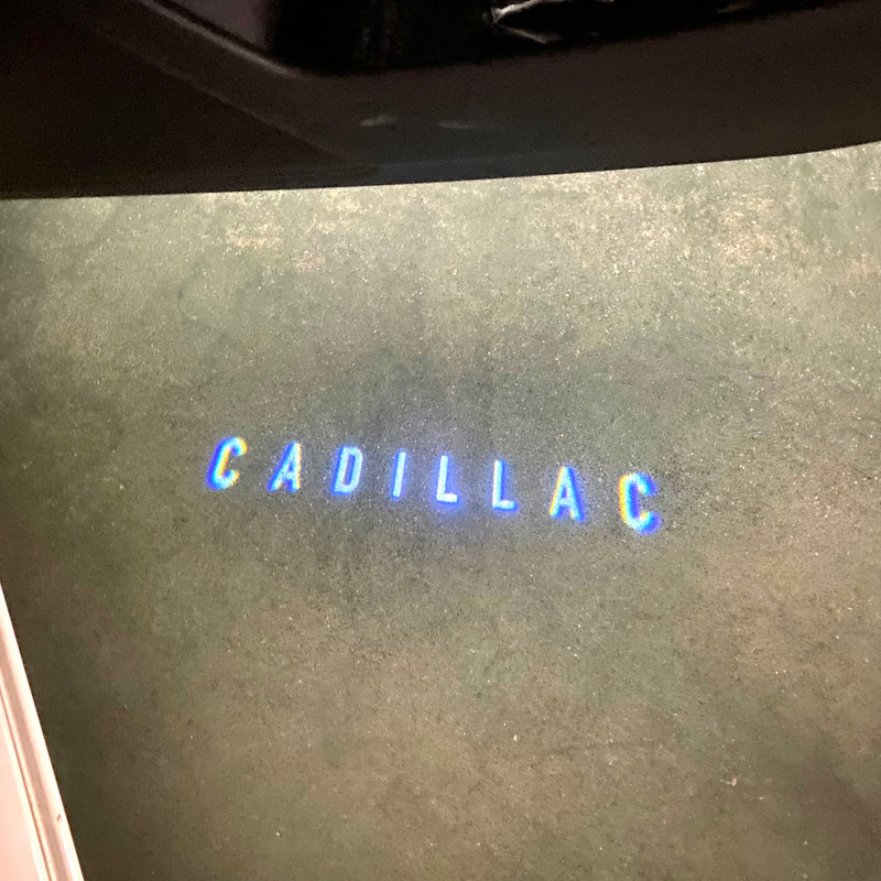 CADILLAC ORIGINAL LOGO PROJECTOT LIGHTS Nr.2652 (quantity 1 = 2 Logo Films /2 door lights）