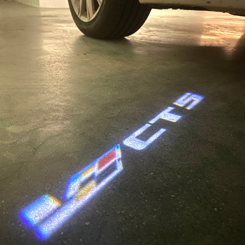 CADILLAC  CT5  LOGO PROJECTOT LIGHTS Nr.2590 (quantity 1 = 2 Logo Films /2 door lights）